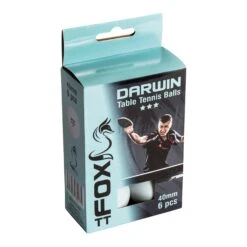 Darwin 3 Star Table Tennis Balls (6 Pack)