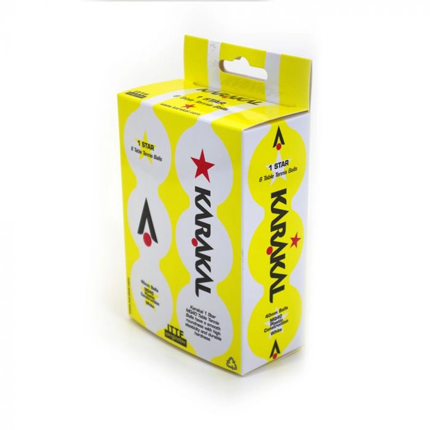 KARAKAL 1 STAR TABLE TENNIS BALLS 3 KARAKAL 1 STAR TABLE TENNIS BALLS