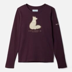 Columbia Junior Hazeldel Hill Long Sleeve Graphic T-Shirt