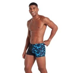 Zoggs Glare Hip Racer Mens Swimming Shorts
