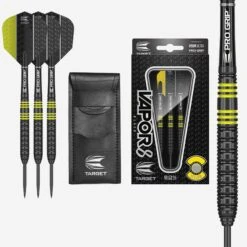 Vapor8 Black 80% Tungsten - Steel Tip Darts