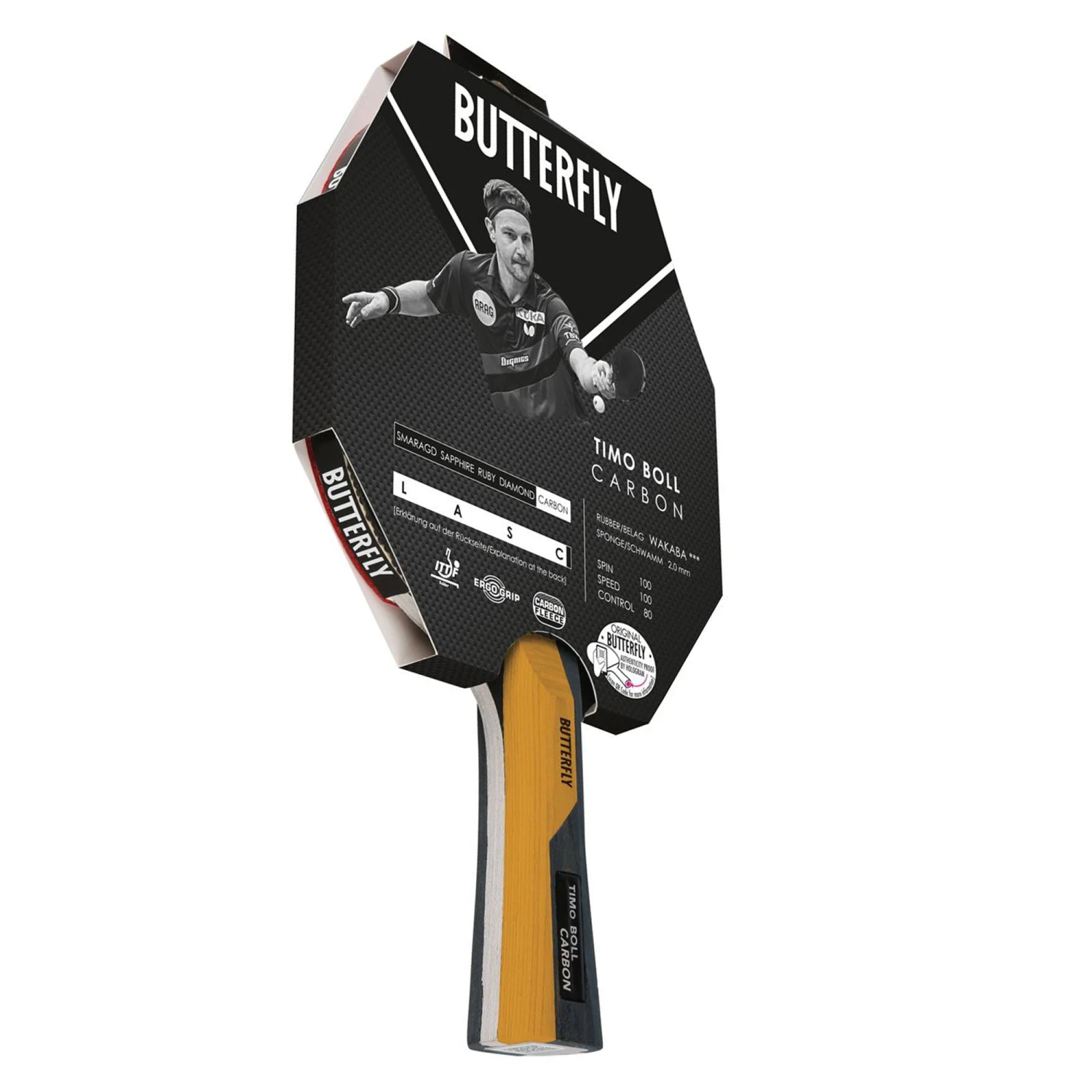Butterfly Timo Boll Carbon Table Tennis Bat 3 Butterfly Timo Boll Carbon Table Tennis Bat