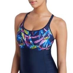 Zoggs Neon Crystal Multiway 1 Piece Womens Swimsuit -Sporting Goods Store 462395 NNCR NeonCrystal Multiway1Piece16