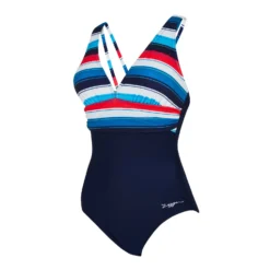 Zoggs Sea Marine Panel Crossback Swimsuit Womens -Sporting Goods Store 462400 SEMR SeamarinePanelCrossback 4