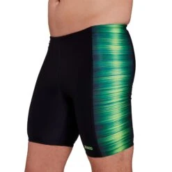Zoggs Pipeline Green Panelled Mid Jammer Men's Swimming Shorts -Sporting Goods Store 462796 PIGN PipelineGreenPanelledMidJammer 4