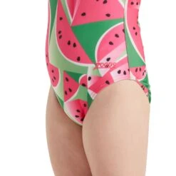 Zoggs Girls Watermelon Ruffle Crossback -Sporting Goods Store 463617 WTML RuffleCrossback3