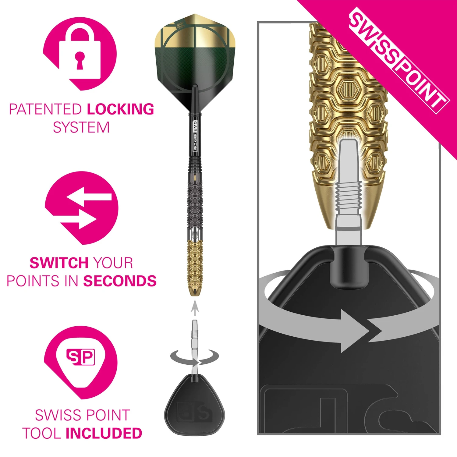 Cult Envy 03 90% Tungsten - Swiss Point Steel Tip Darts 7 Cult Envy 03 90% Tungsten - Swiss Point Steel Tip Darts - Image 5