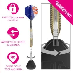 Raymond Van Barneveld Chrono 95% Tungsten - Swiss Point Steel Tip Darts -Sporting Goods Store 4 c3a3591b eb49 4b74 83a0 13604f493736