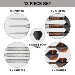 CRUX 03 90% Tungsten - Swiss Point Steel Tip Darts -Sporting Goods Store 5 e64b2408 b12e 4a25 a414 cc4bc48ae538