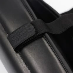 ADIDAS PU Martial Arts Shin Pads -Sporting Goods Store 661.25 black white close up 01