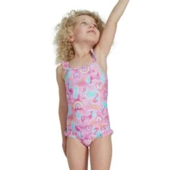 Speedo INFANT GIRLS PLACEMENT THINSTRAP SWIMSUIT -Sporting Goods Store 8 12877H125 X4
