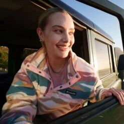 Columbia Women's Helvetia II Cropped Sherpa 1/4 Snap Printed Fleece -Sporting Goods Store 9 f910897a d028 4d23 b1ae 7483e820a78d