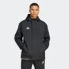 ADIDAS Entrada 22 All Weather Jacket -Sporting Goods Store IK4010 4 APPAREL OnModel StandardView grey