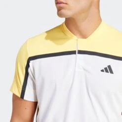 ADIDAS Freelift Pro Tennis Polo -Sporting Goods Store IS8969 9 APPAREL OnModel DetailView2 grey