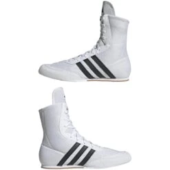 ADIDAS Box Hog 2 Boxing Boots 23 ADIDAS Box Hog 2 Boxing Boots -Sporting Goods Store JQ9162 10 FOOTWEAR Photography MirroredPairView white