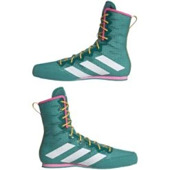 ADIDAS Box Hog 4 Boxing Boots -Sporting Goods Store JR5382 10 FOOTWEAR Photography MirroredPairView white