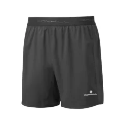RONHILL Tech 5Inch Running Short -Sporting Goods Store RH 007281 Mens Tech 5 Short R009 All Black Frontcopy